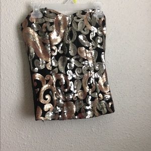 Glittery tube top